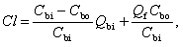 Клиренс гемодиализатора вычисляют по формуле